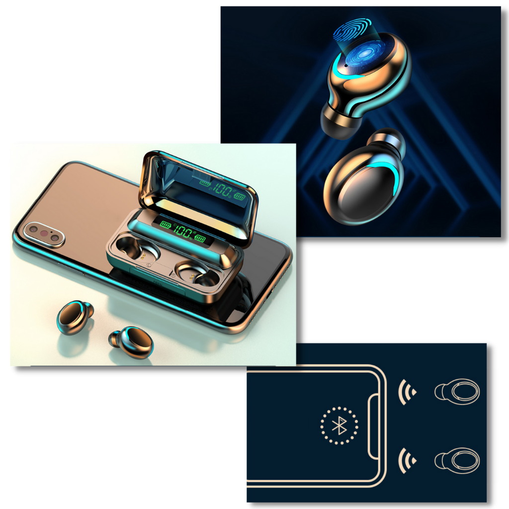 Bluetooth-Ohrhörer mit Ladebox
