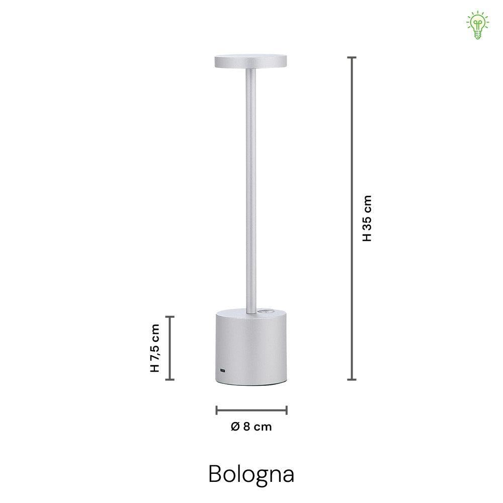 Bologna LED Drahtlose Tischlampe Schwarz