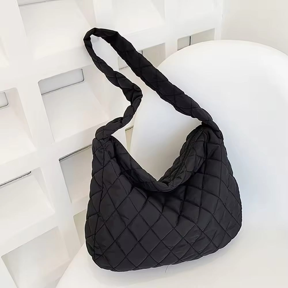 Gepolsterte Ballerina Extra Large Puffer Tote Crossbody Gepolsterte Schultertasche