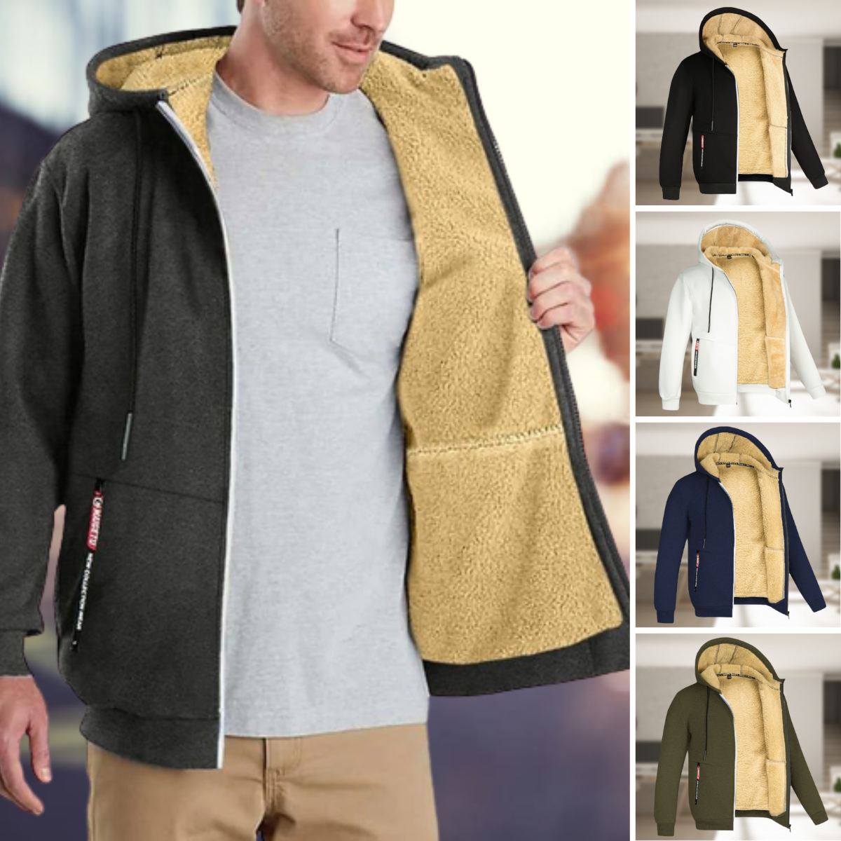 SADI - Informelle Winter-Hoodie für Männer