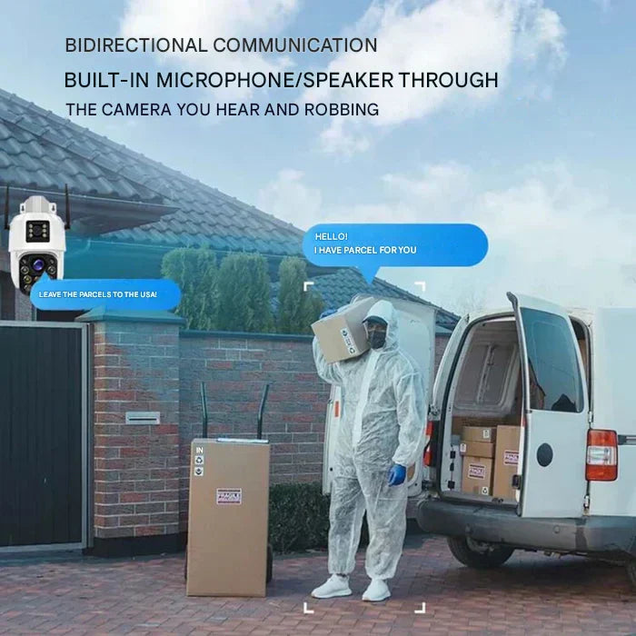 Drahtlose 4K Sicherheitskamera mit Solarpanel – DualGuard 4K