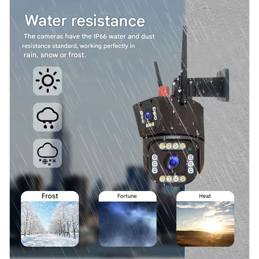 Drahtlose 4K Sicherheitskamera mit Solarpanel – DualGuard 4K