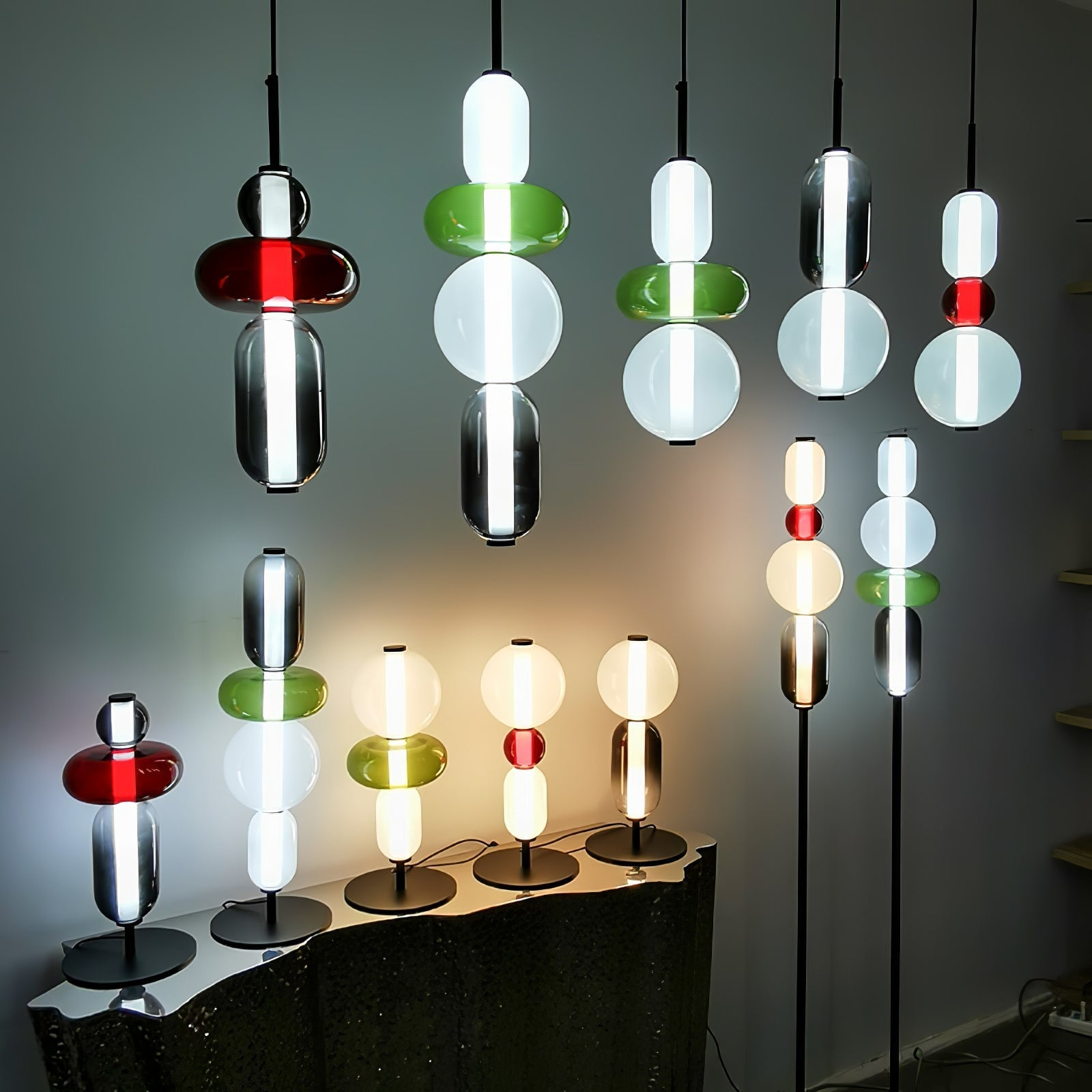 Zuckerfreies Glas Pendelleuchte