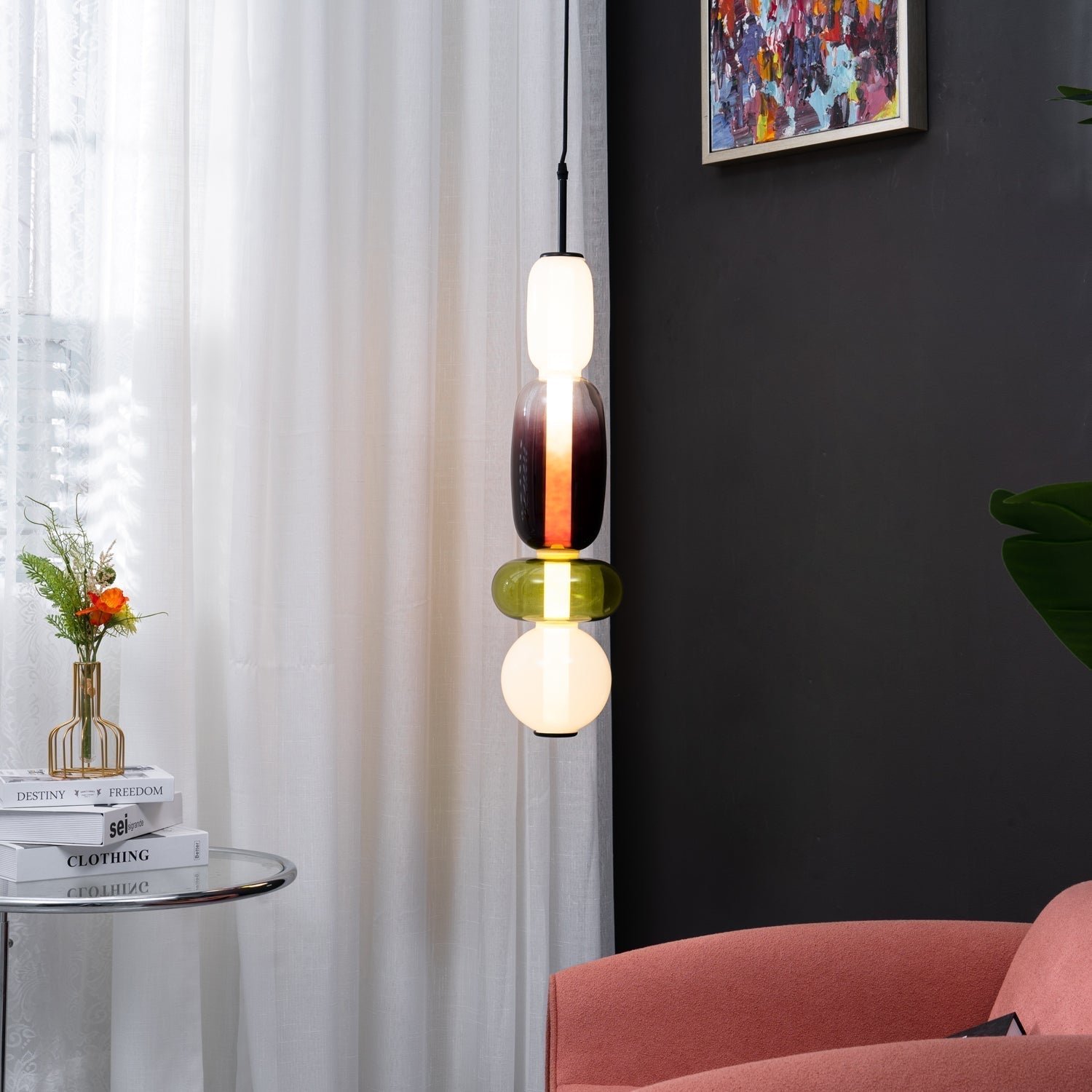 Zuckerfreies Glas Pendelleuchte