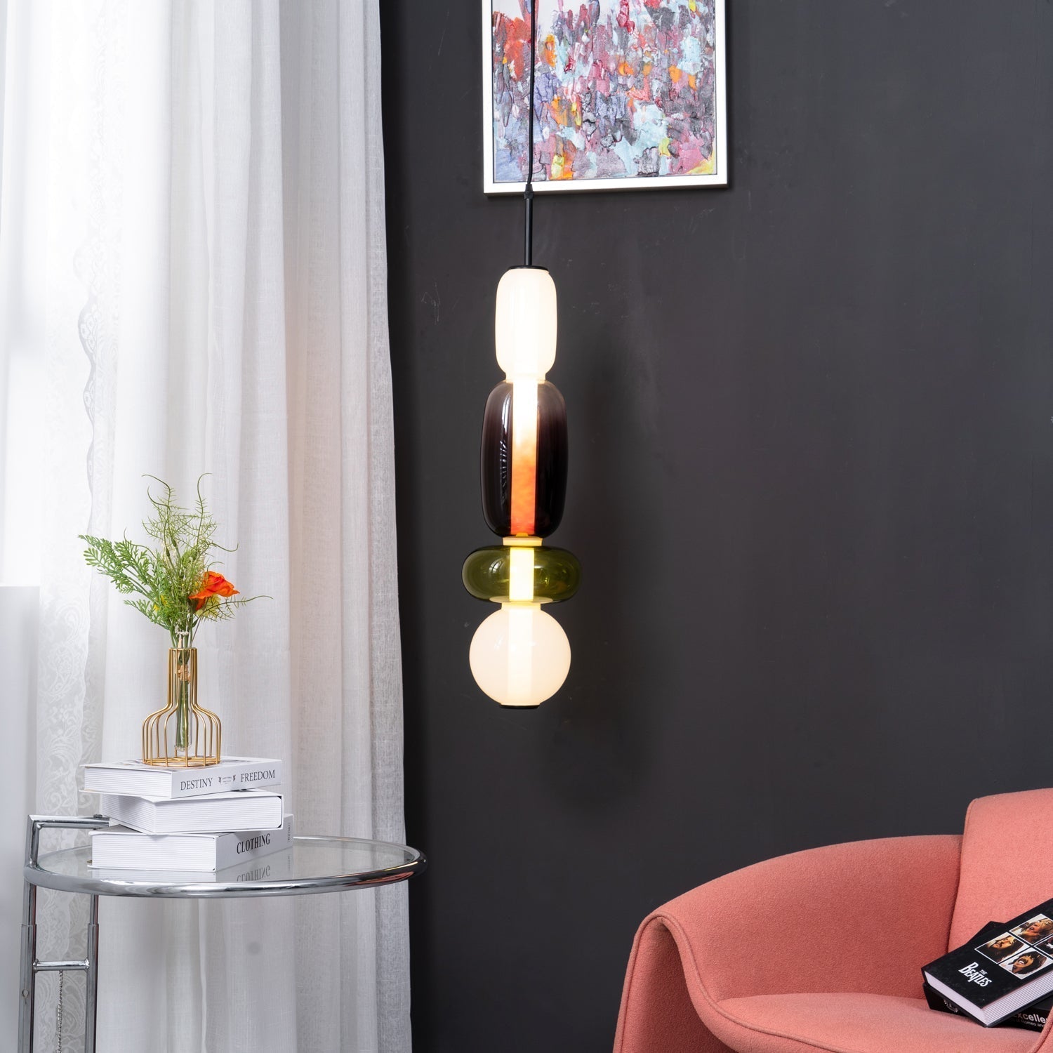 Zuckerfreies Glas Pendelleuchte
