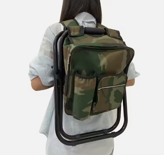 LuxeVoyage Thermische Rucksack 3 in 1 | Eleganter Rucksack mit faltbarem Hocker für Komfort und Vielseitigkeit während deiner Abenteuer