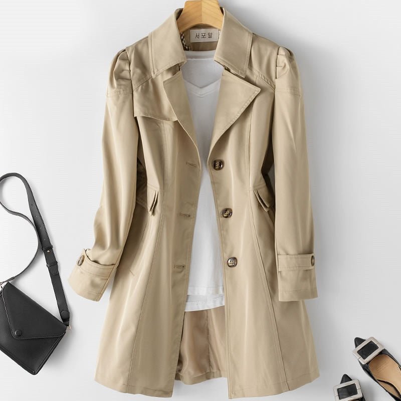 Elegante Damenjacke Aurine – Stilvoller Trenchcoat für Jede Saison