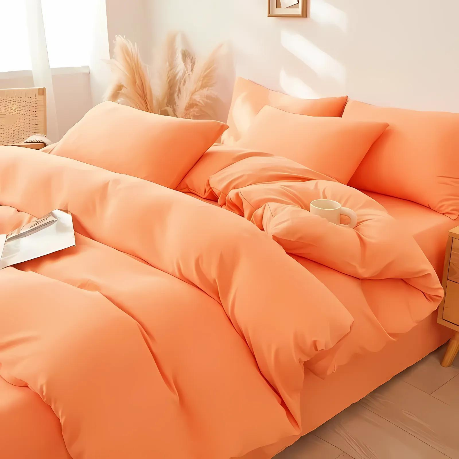 Charlotte Bettwäsche Set Baumwolle-Polyester 400 Fadenzahl – Verschiedene Farben