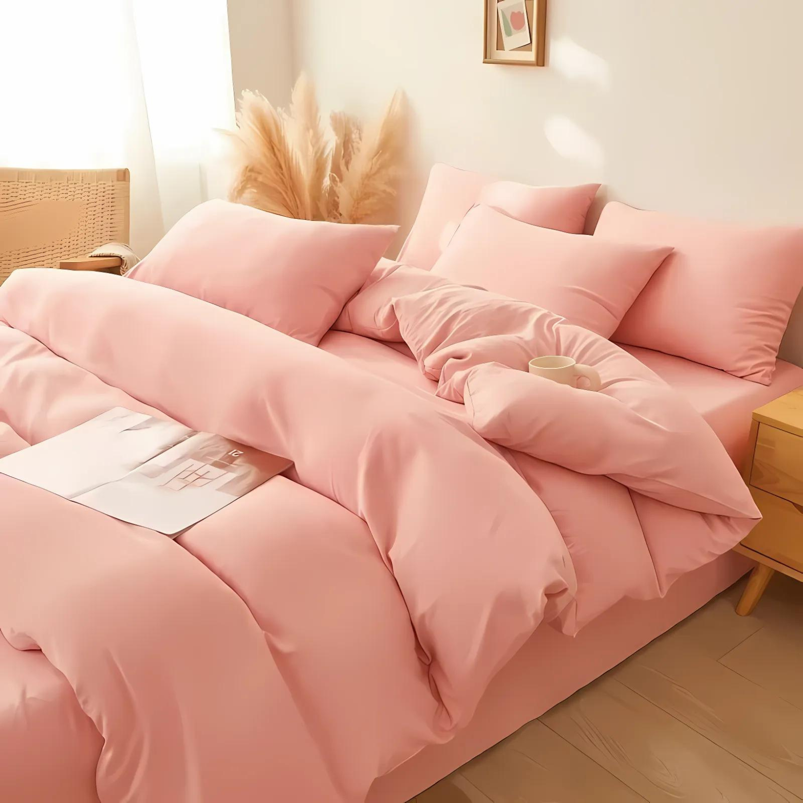 Charlotte Bettwäsche Set Baumwolle-Polyester 400 Fadenzahl – Verschiedene Farben