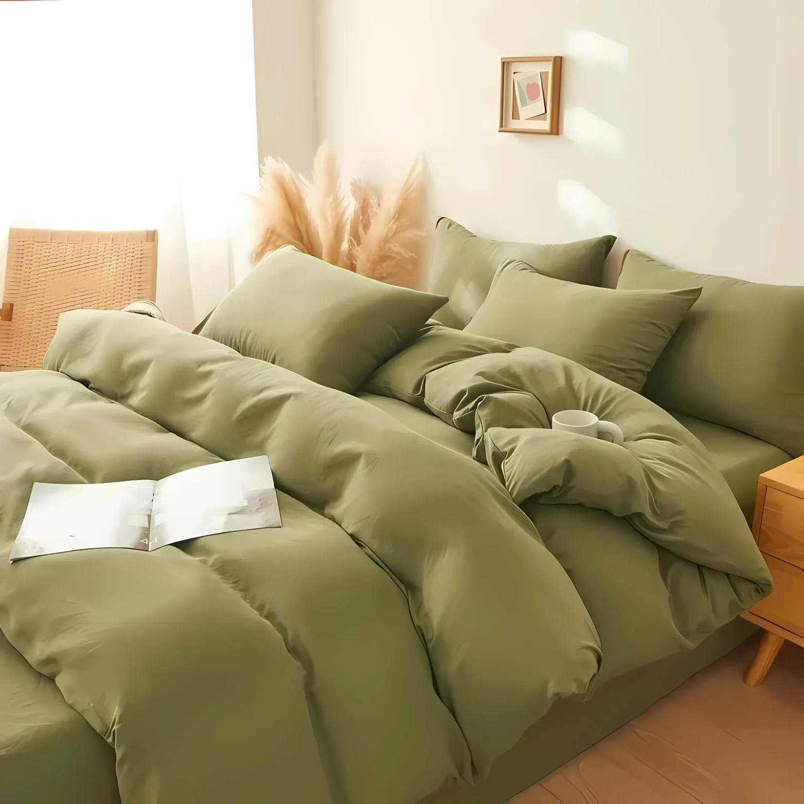 Charlotte Bettwäsche Set Baumwolle-Polyester 400 Fadenzahl – Verschiedene Farben