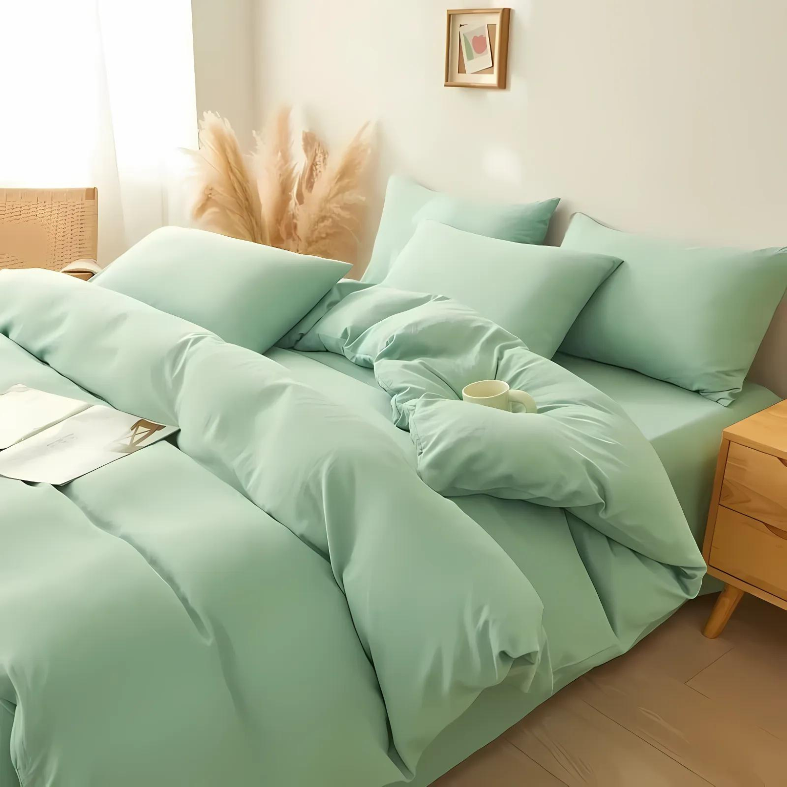 Charlotte Bettwäsche Set Baumwolle-Polyester 400 Fadenzahl – Verschiedene Farben