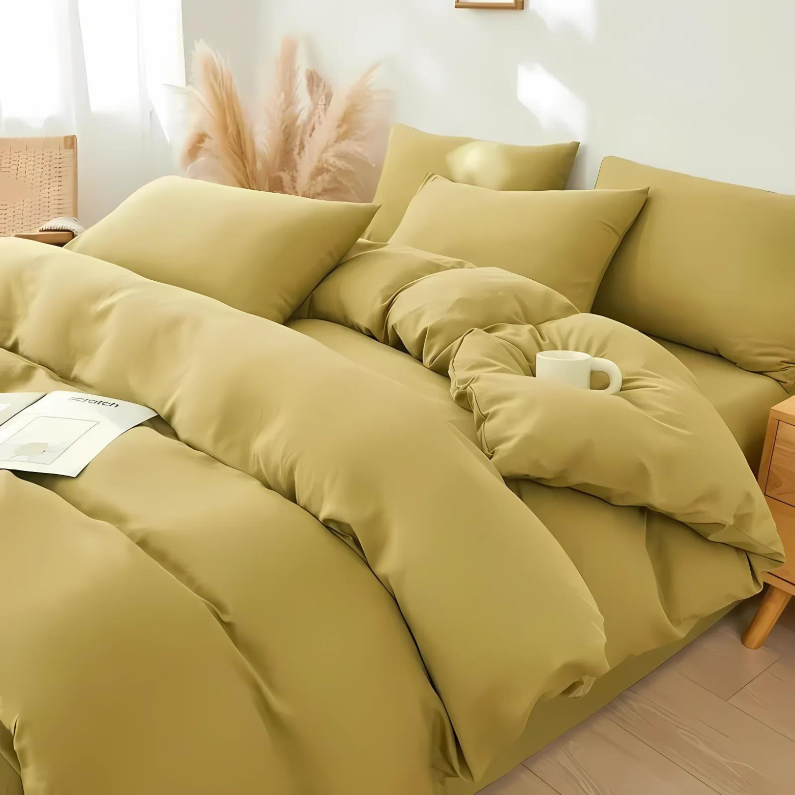 Charlotte Bettwäsche Set Baumwolle-Polyester 400 Fadenzahl – Verschiedene Farben