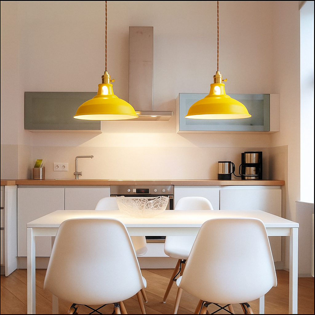Industrielle bunte Metall-Dompendelleuchte LED 1-Licht