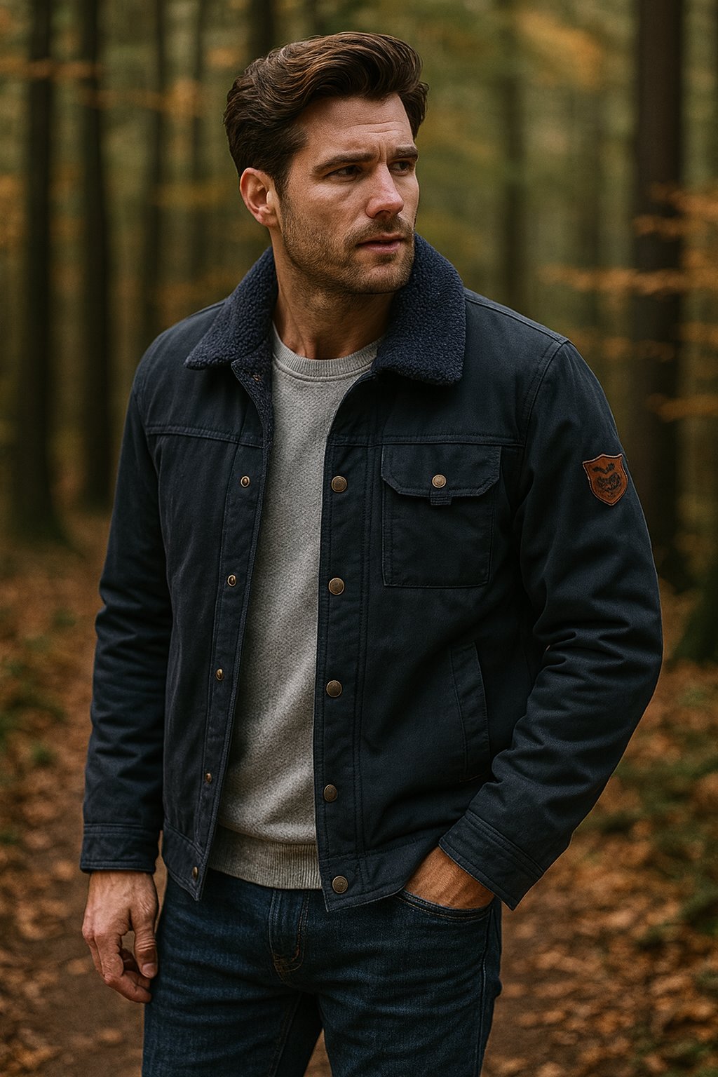 NordHaven Winterjacke Herren – Warme wasserabweisende Jacke mit Futter