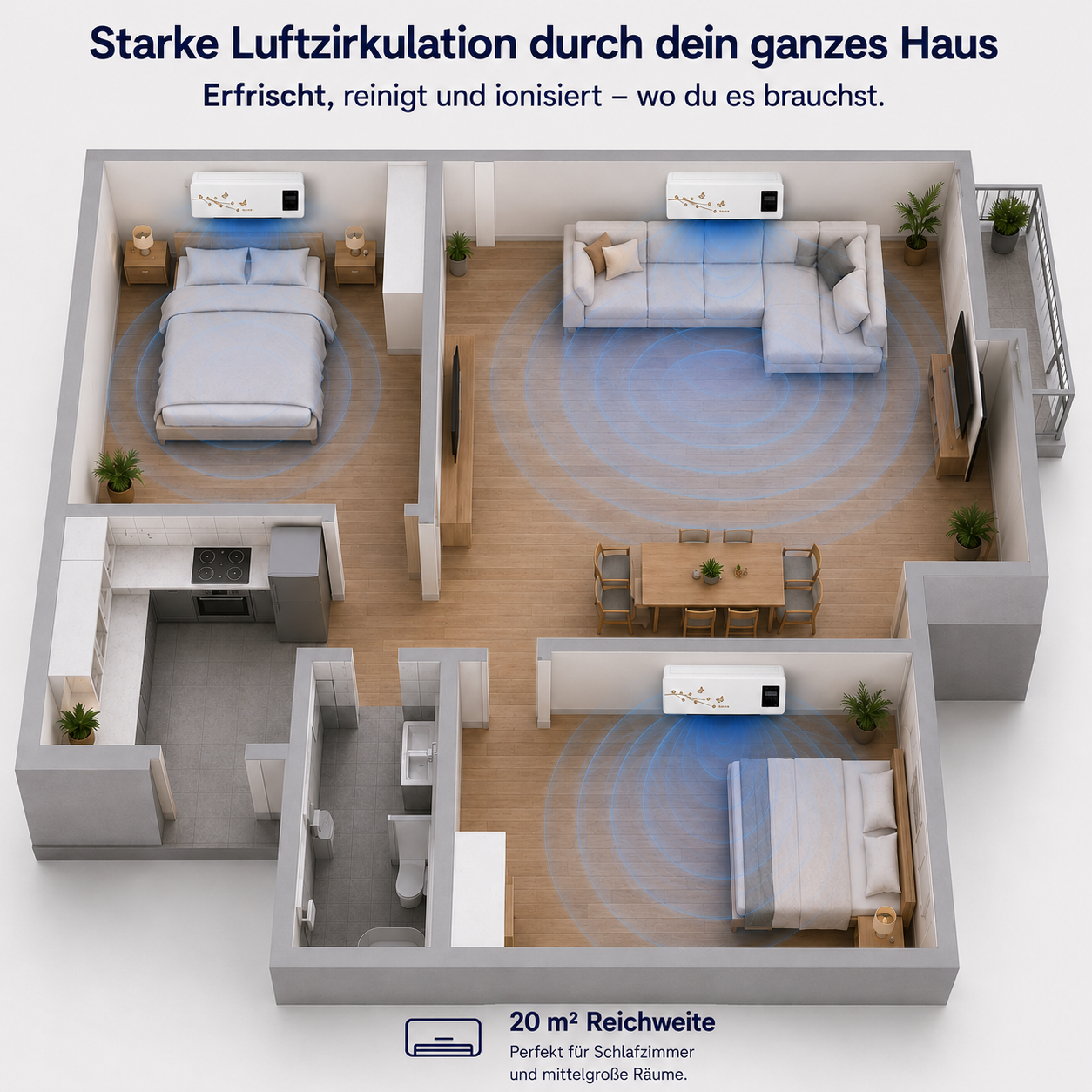 CoolBreeze Mini-Heizgerät | Effiziente Wärme für höchsten Komfort