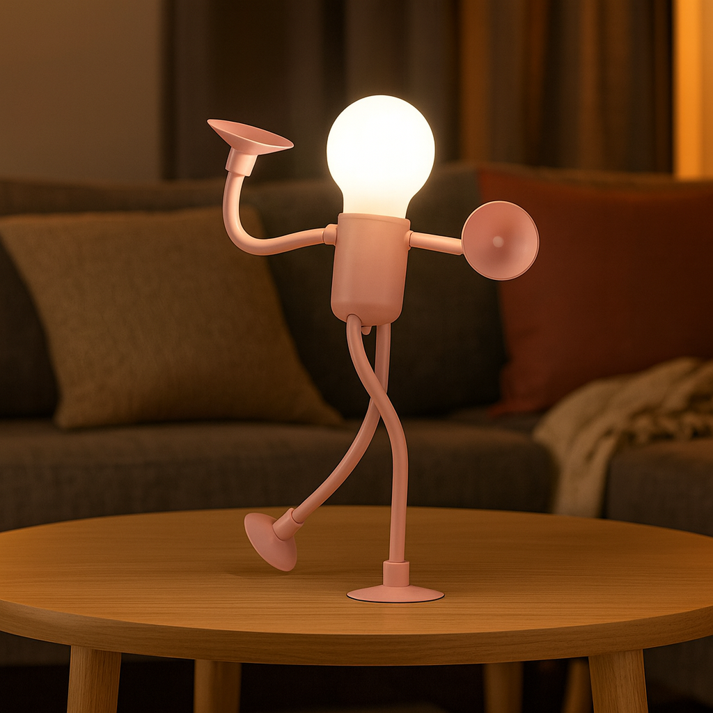 LumiFlex | LED Tischlampe Flexibel Kreative Dekoration für Wohnzimmer und Kinderzimmer Energiesparend Modern 4 Farben