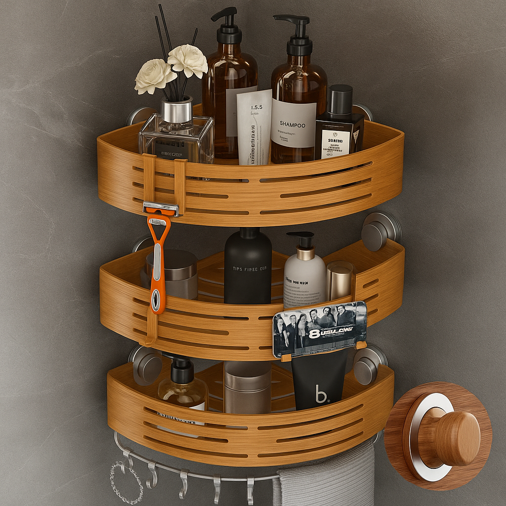 CaddyCraft Dreieckiger Dusch Organizer | Maximieren Sie den Raum mit einem stilvollen, vielseitigen Caddy