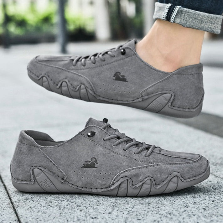 Barfuß-Leder Schuhe für Männer und Frauen – Minimalistische Wanderschuhe mit breiten Zehen