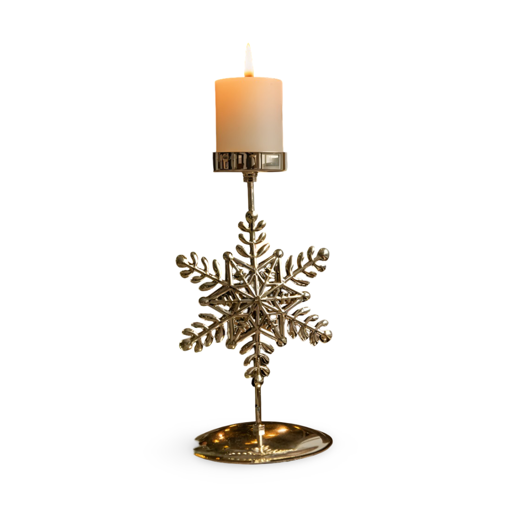 Vintage Goldene Weihnachtskerzenhalter – Stimmungsvolle Dekorative Tischdekoration