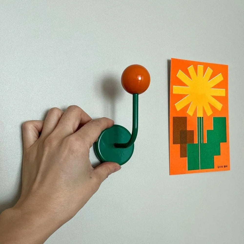 MagneSphere Holz Magnetische Wandhaken – Bunte Aufbewahrungslösung Ohne Bohren