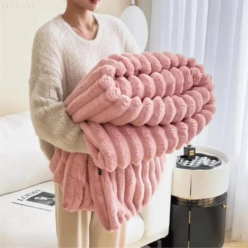 CozyFleece Plüschdecke Weiche Warme Plaid