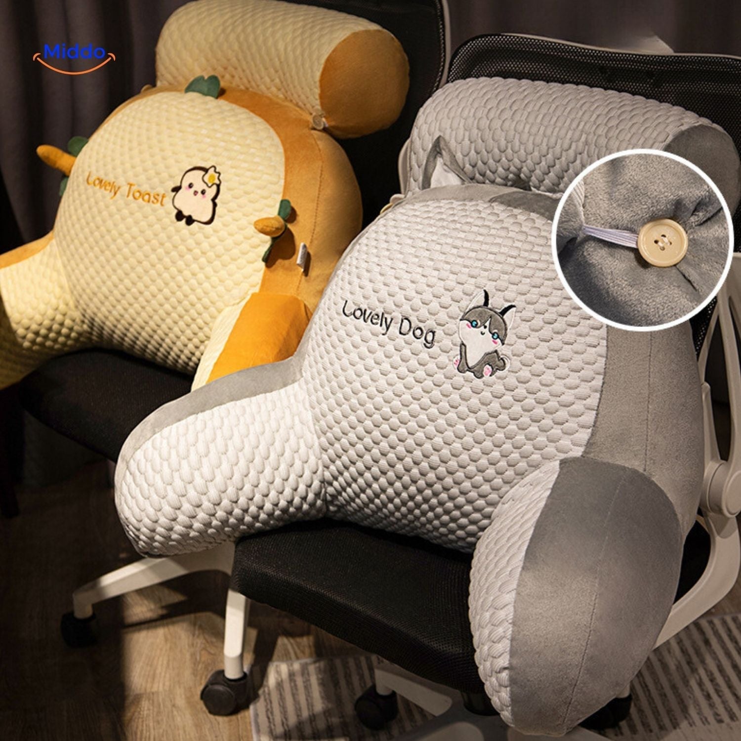 RelaxEase Rückenstützkissen | Ergonomisches Lendenkissen für optimalen Komfort