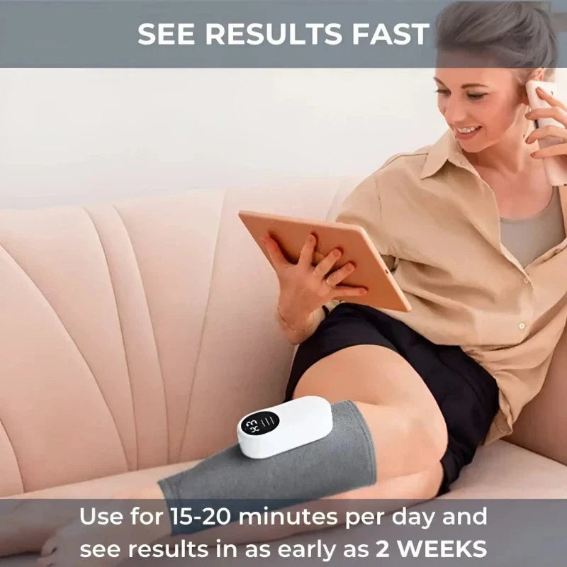 LegRelief Pro | Kabelloser Wiederaufladbarer Bein- und Wadenmassager mit Luftkompression