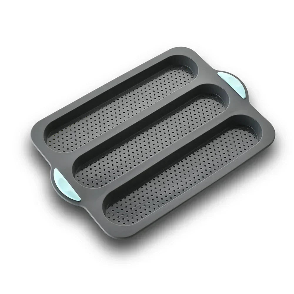Silicon Baguette Backform mit Antihaftbeschichtung – Flexible Brotbackform