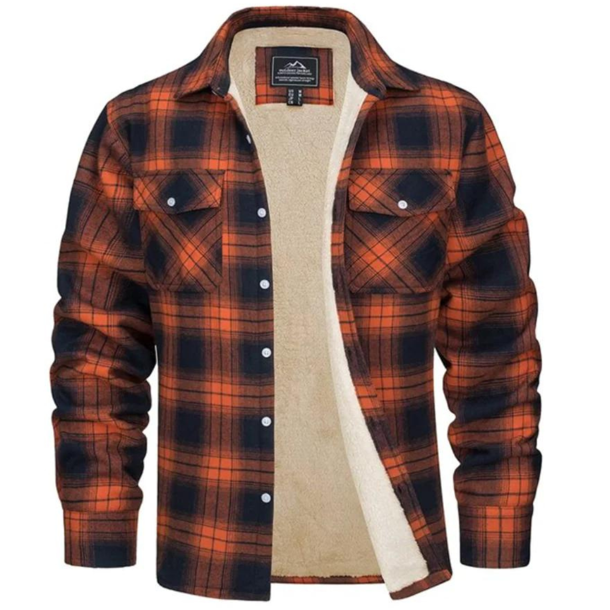 Karierter Fleece-Weste für Herren | Warm