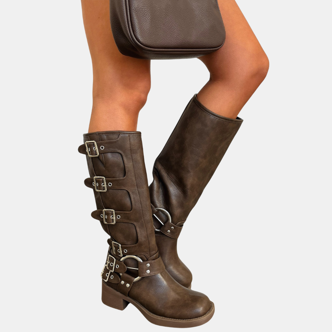 GripLine Damenstiefel – Hohe Ausführung mit Robuster Profilsohle