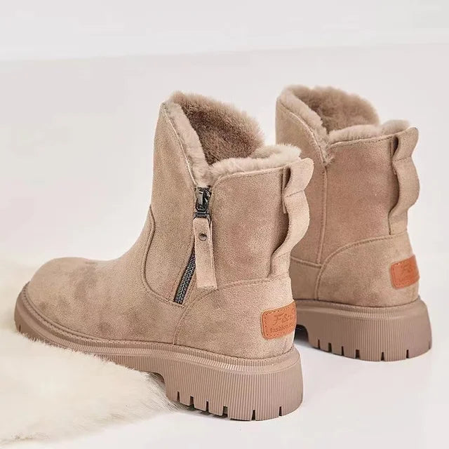 Warme Damen Winterstiefel Amara – Modische Mittelhohe Stiefel mit Weichem Futter