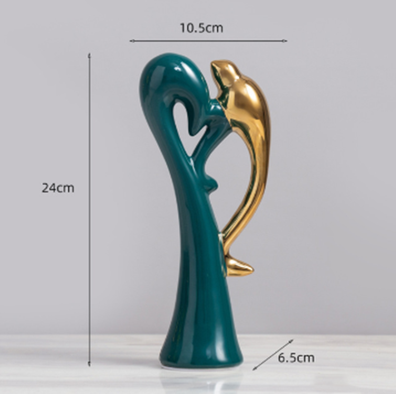 FormaLuxe Keramische Skulptur – Handgefertigte moderne Dekoration