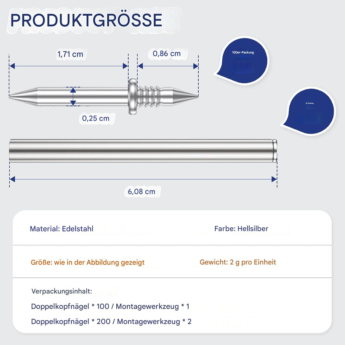 Doppelkopf Sockelzapfen Einfache Montage mit Präziser Drahtbefestigung