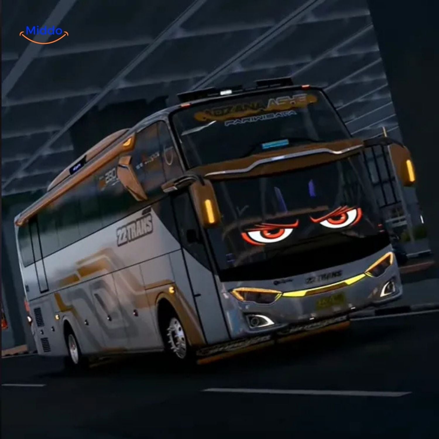 DriveVision LED-Display | Anpassbares Teufelsaugen-Design für Lkw und Auto