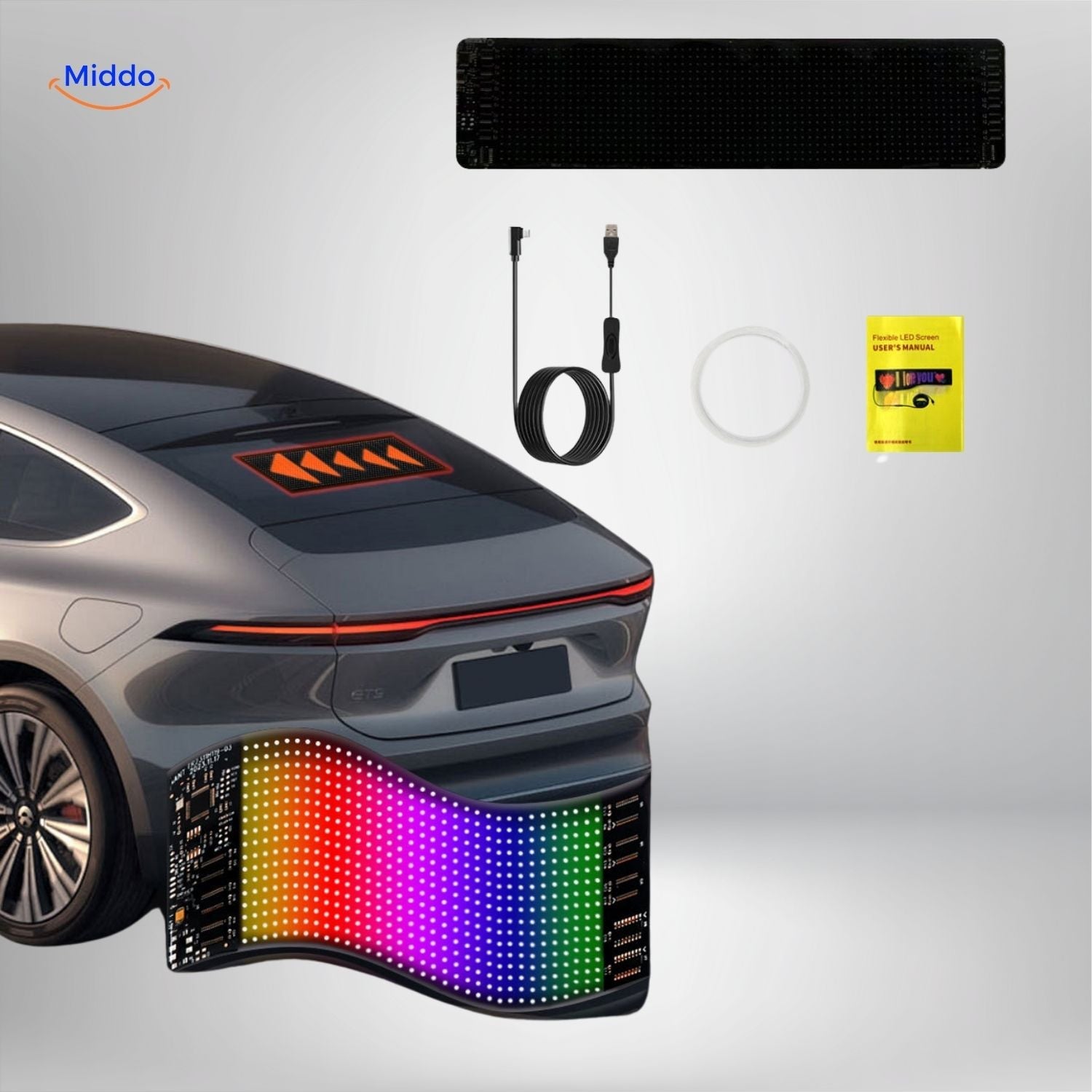DriveVision LED-Display | Anpassbares Teufelsaugen-Design für Lkw und Auto