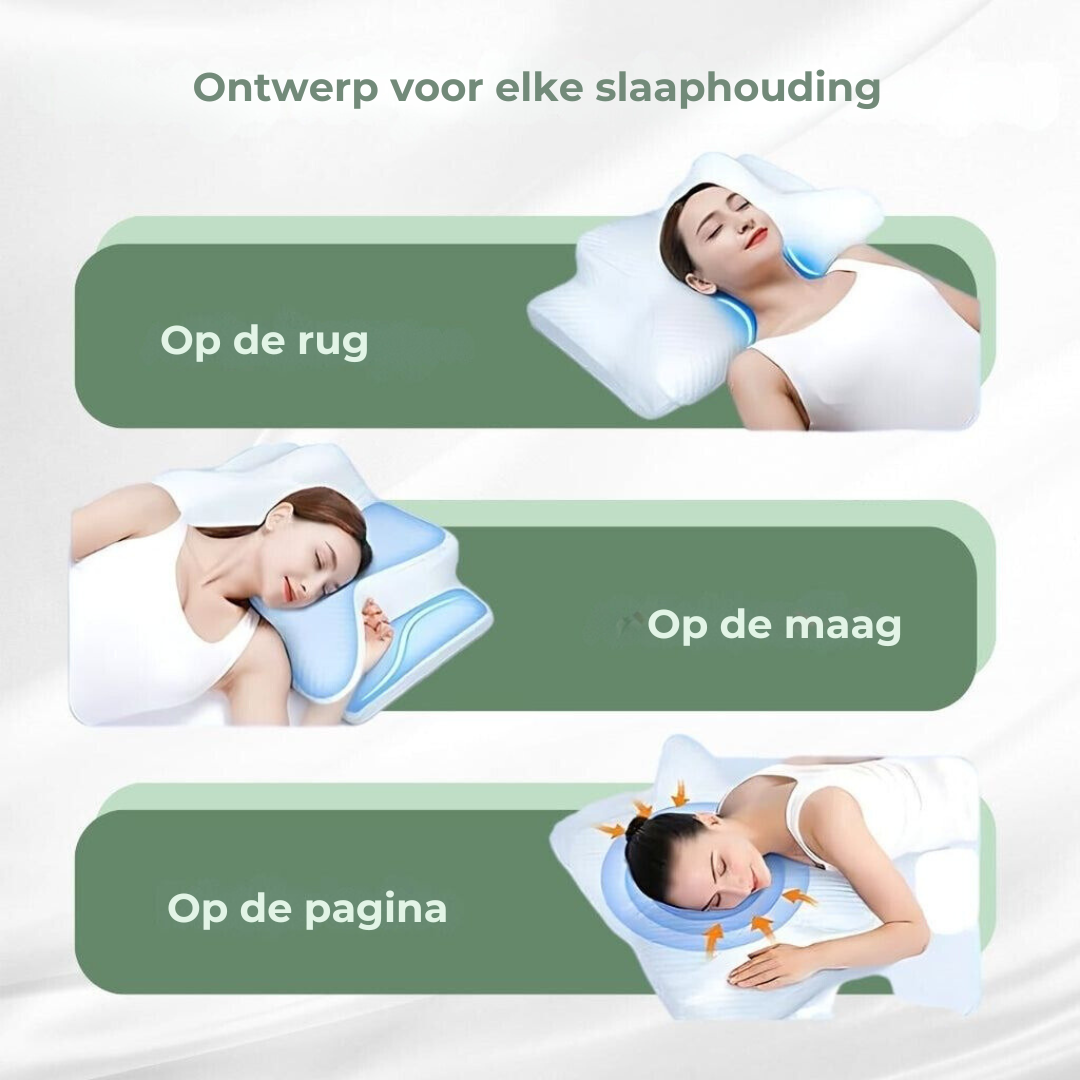 DreamAlign Orthopädisches Kissen – Luxus-Memory-Schaumkissen für Nackenschmerzen & Alle Schlafpositionen