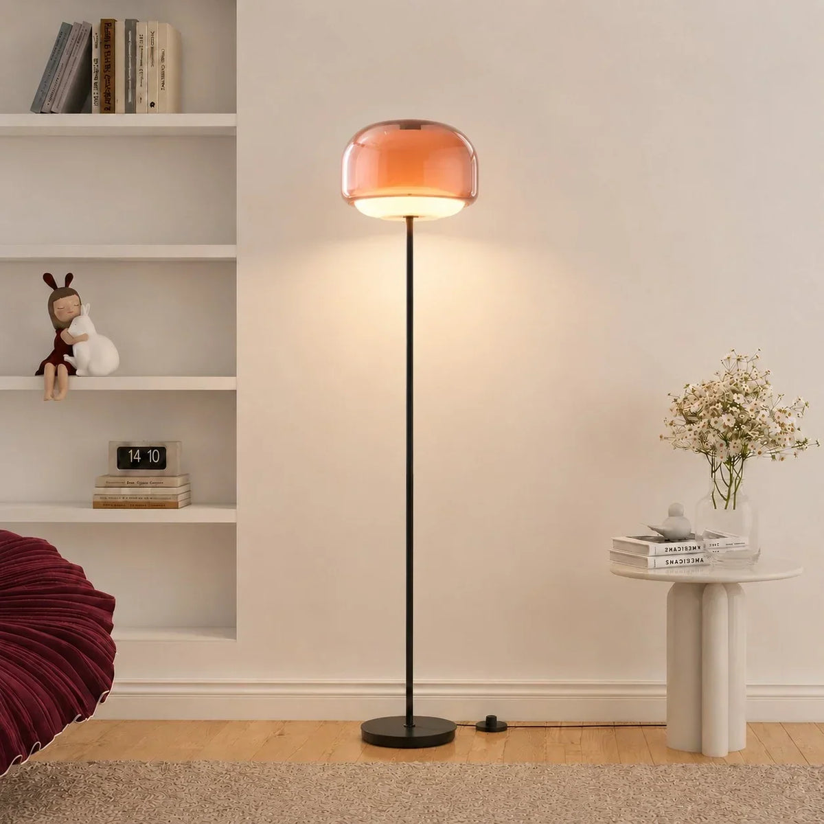 Moderne Farbige Glas Stehlampe – Elegante Designlampe mit Sfeerverlichting
