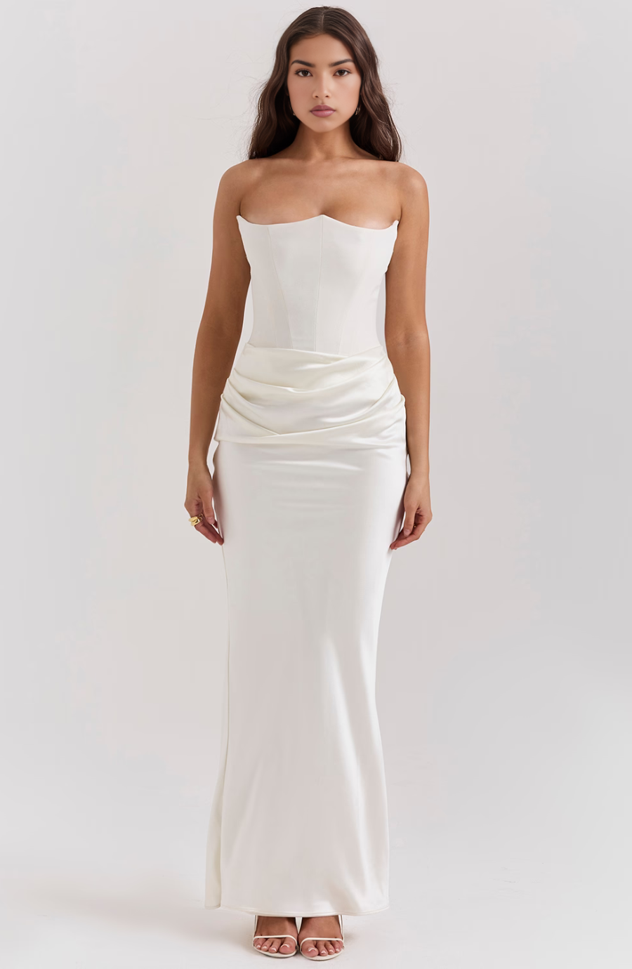 Mia Luxe – trägerloses Maxikleid | Elegantes und vielseitiges Kleid für jeden Anlas