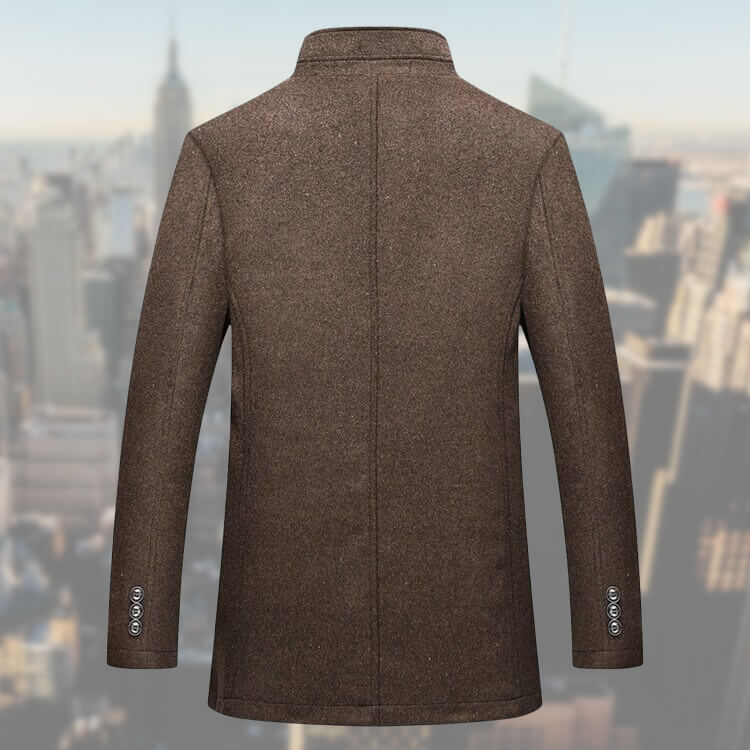 Winterjacke mit Knopfverschluss für Herren | Geeignet für formelle Anlässe und den täglichen Gebrauch