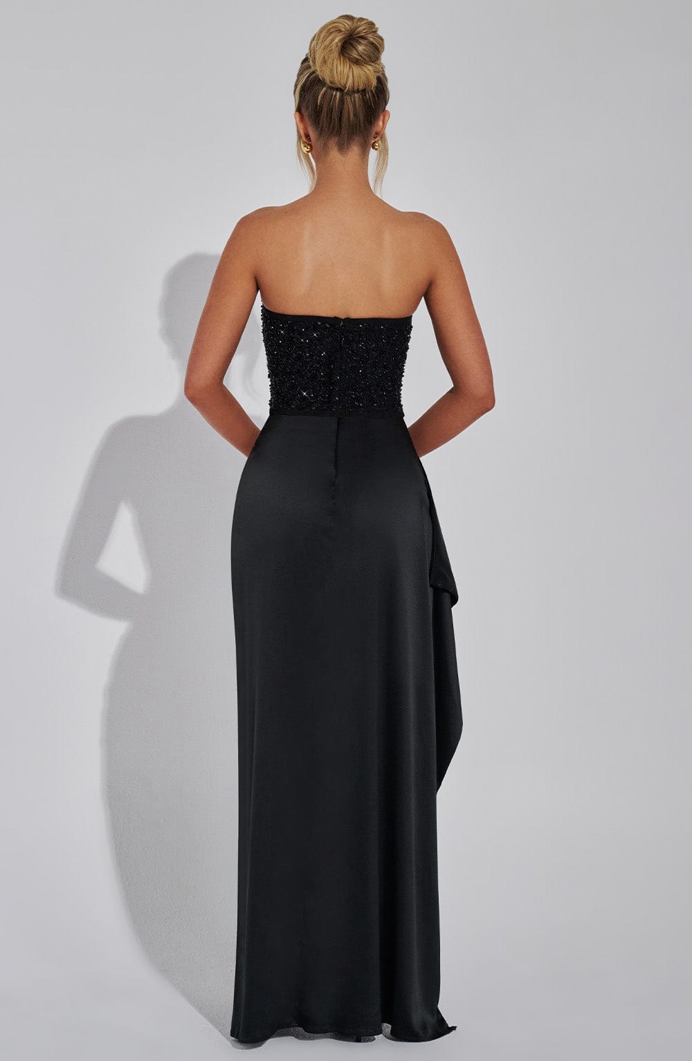 Emrielle Luxe Korsettkleid | Elegantes, mit Perlen verziertes Maxikleid für unvergessliche Abende
