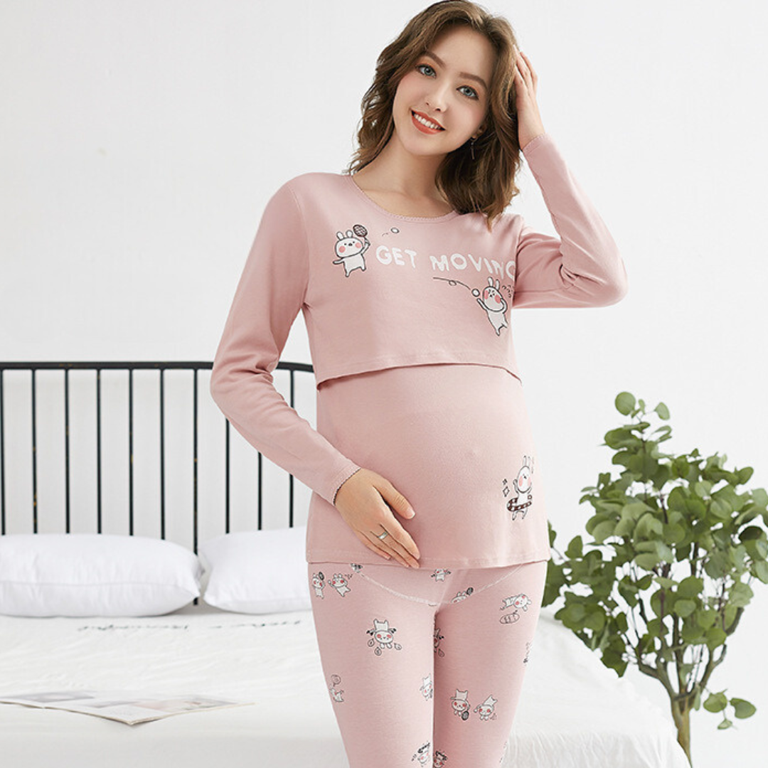 Schwangerschafts-Pyjama Komfortabel für Frauen