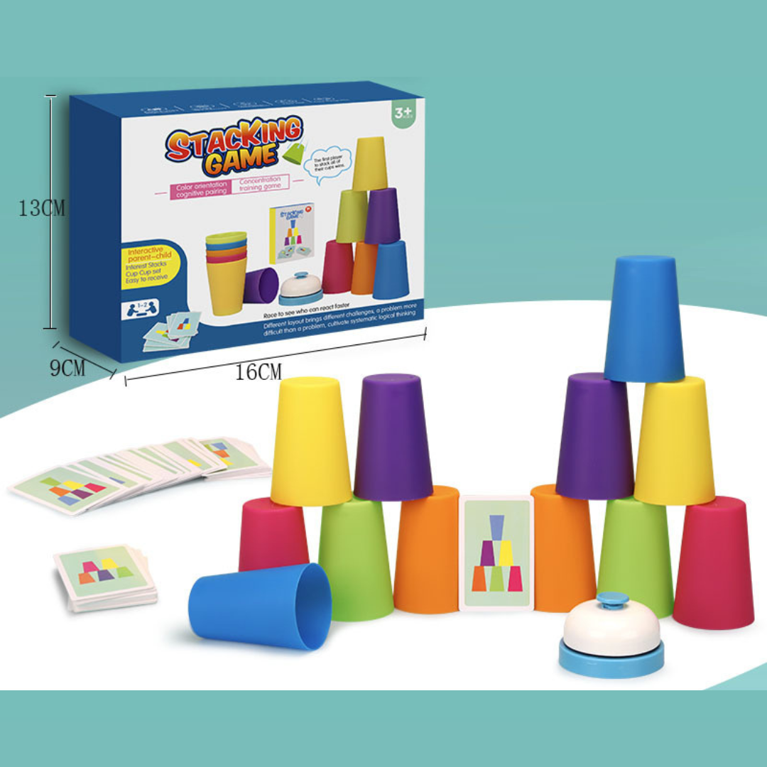 Montessori Stapelbecher Bildungs-Spielzeug