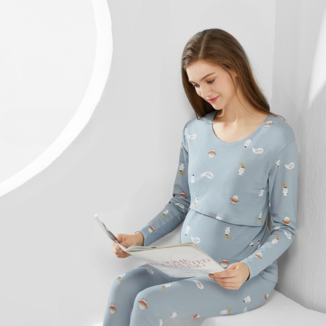 Schwangerschafts-Pyjama Komfortabel für Frauen