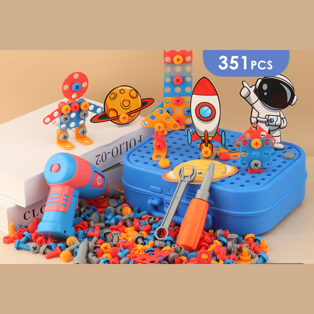 Montessori 3D-Werkzeugkoffer für Kinder