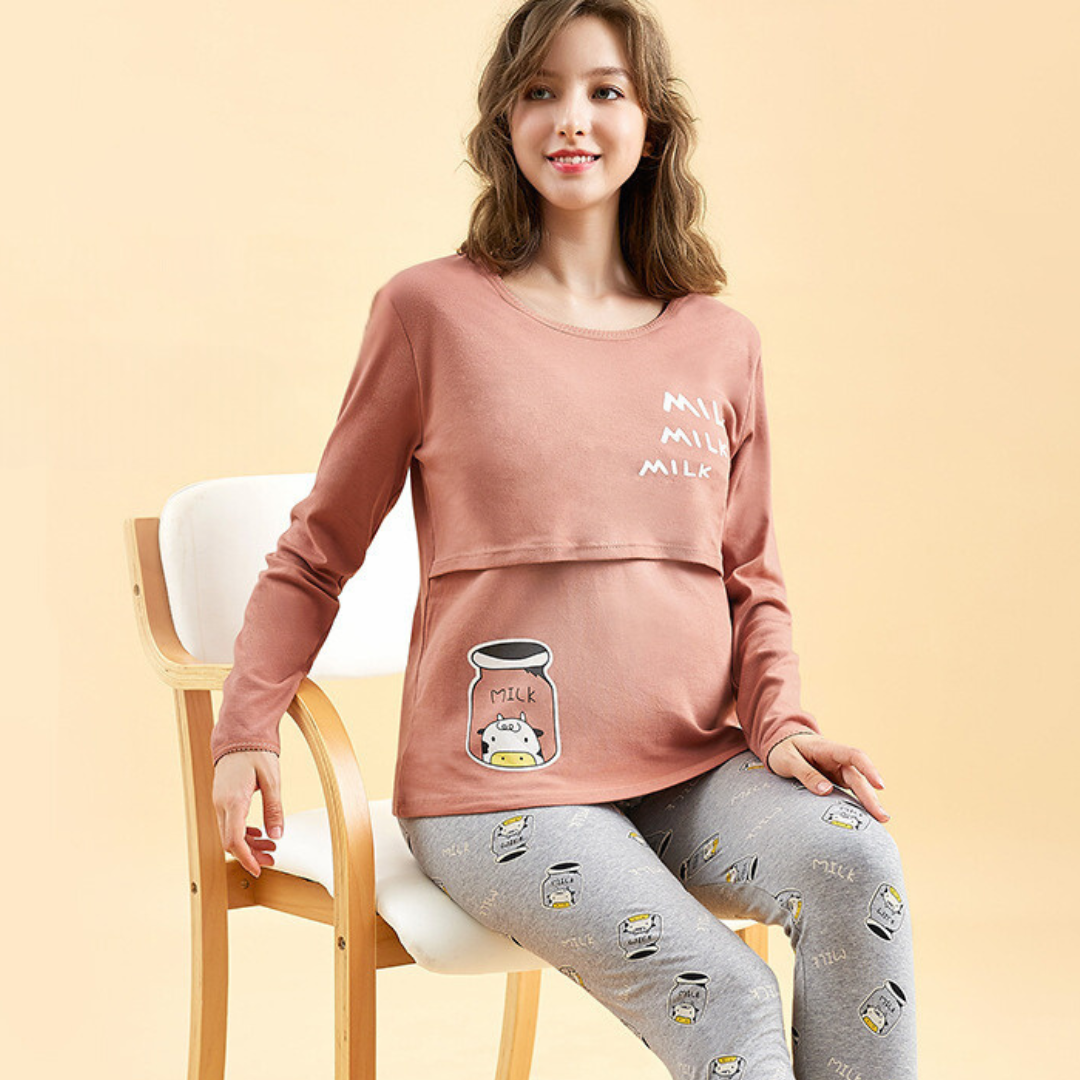 Schwangerschafts-Pyjama Komfortabel für Frauen