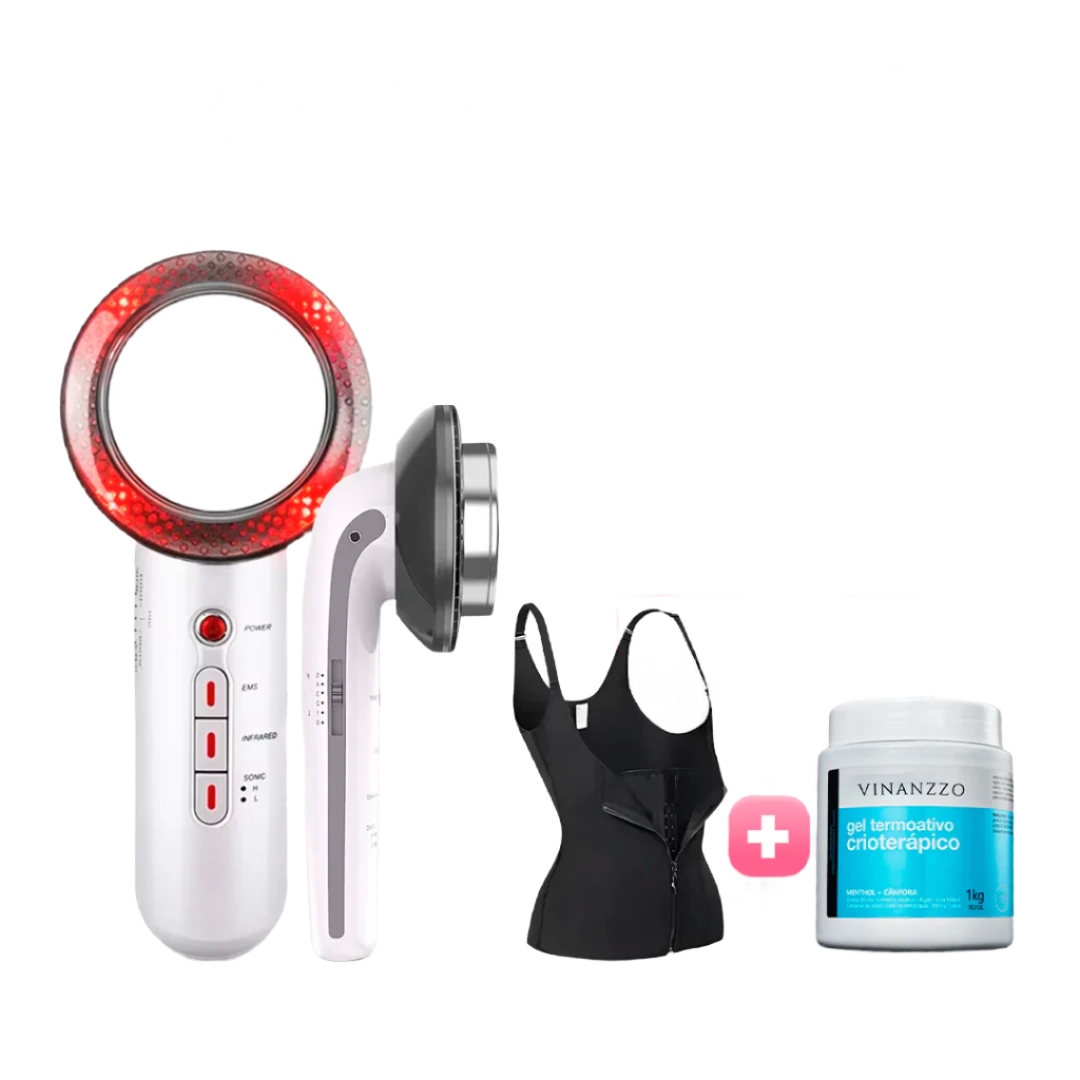 LuxeWave LipoCavi Therapie Set | Effektive Fettverbrennung mit luxuriösen Zubehör