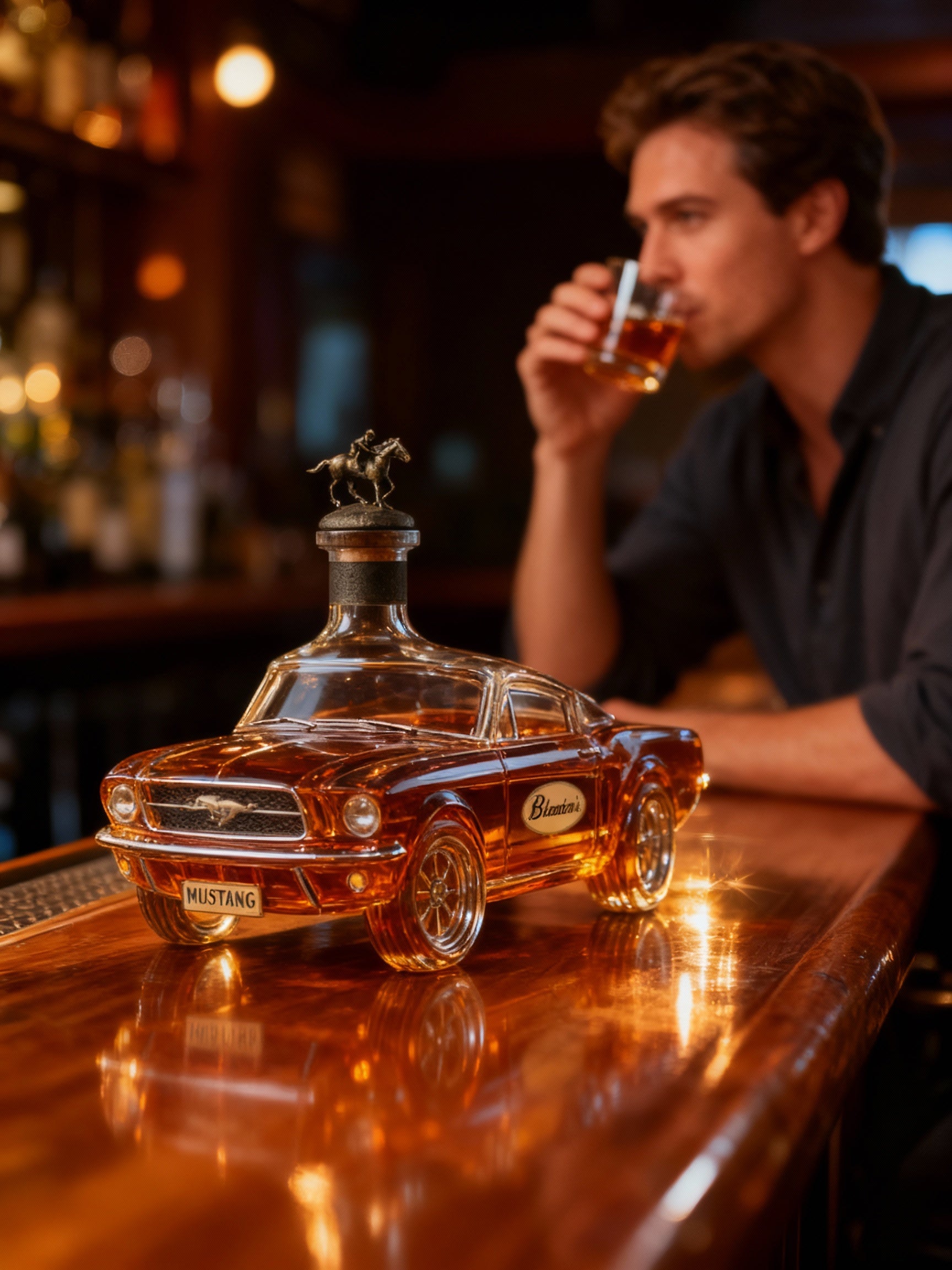 BowLift | Mustang Auto-förmiger Whiskey Dekanter