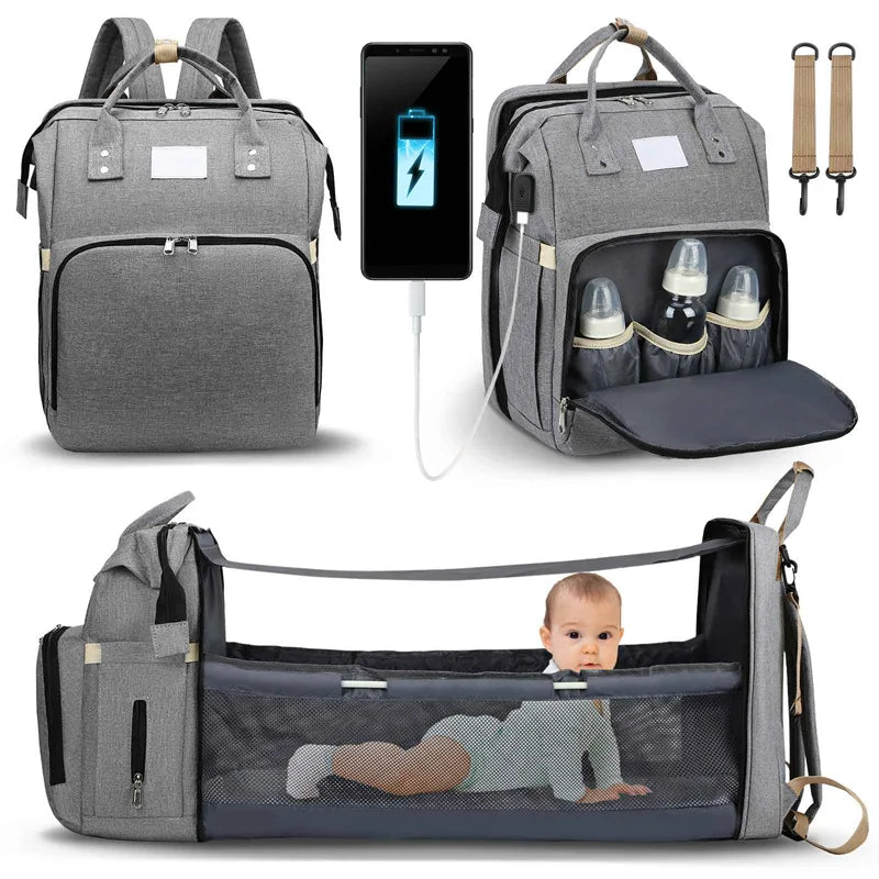 Babybedarf-Rucksack für Eltern
