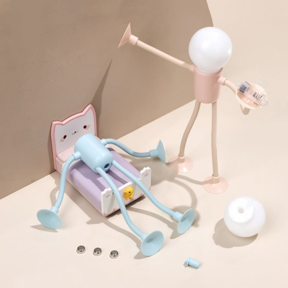 LumiFlex | LED Tischlampe Flexibel Kreative Dekoration für Wohnzimmer und Kinderzimmer Energiesparend Modern 4 Farben