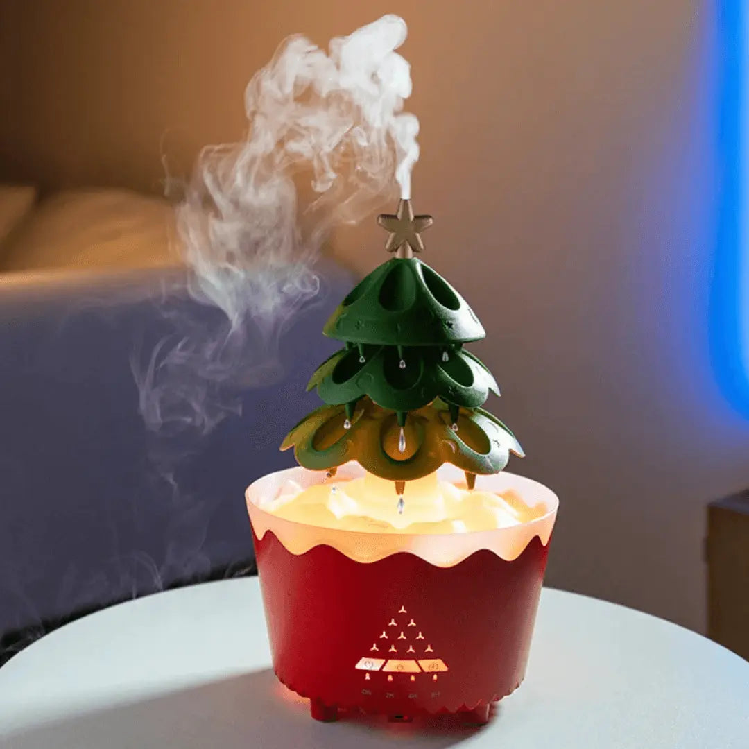 AromaBoom Weihnachtsdiffuser – Ultraschall-Luftbefeuchter mit LED und USB